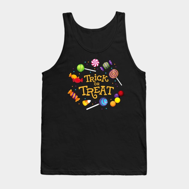 Trick or Treat Candy Tank Top by 513KellySt